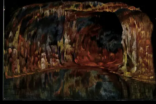 AK Feengrotten, die blaue Grotte