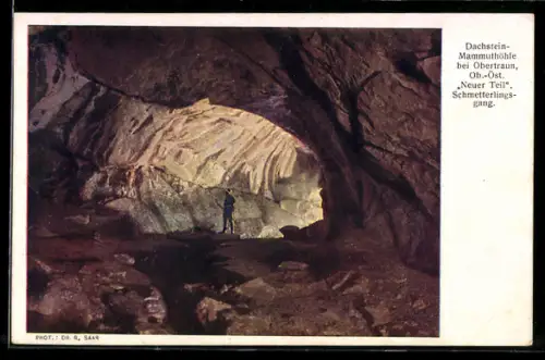 AK Obertraun, Dachstein-Rieseneishöhle - Neuer Teil Schmetterlingsgang