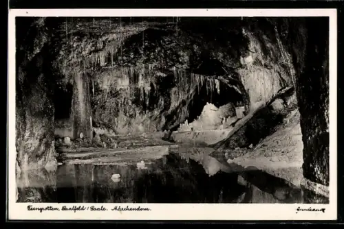 AK Saalfeld, Feengrotte, Märchendom