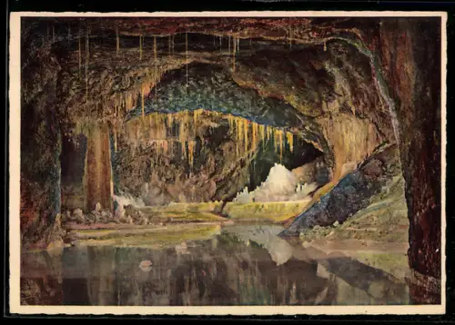 AK Feengrotten b. Saalfeld, Märchendom mit Gralsburg