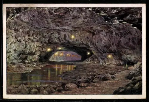 AK Uftrungen /Südharz, Heimkehle, Der grosse Dom, Höhle