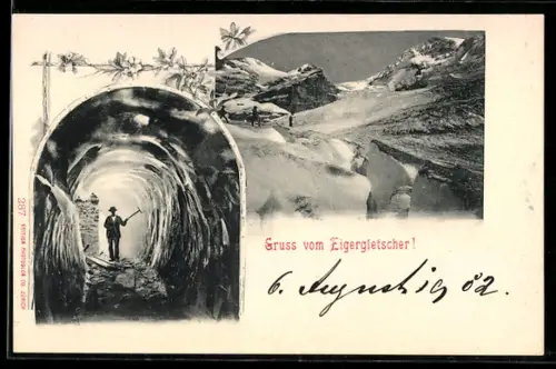 AK Eigergletscher, Bergsteiger