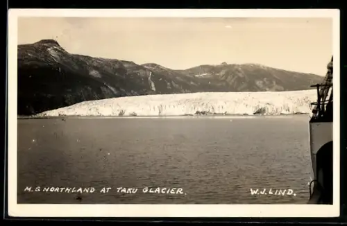 AK Taku Glacier, M. S. Northland at Taku Glacier