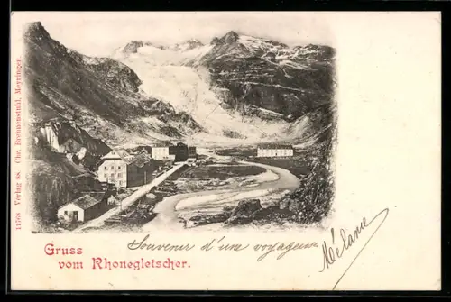 AK Rhonegletscher, Ortsansicht