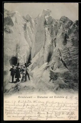 AK Grindelwald, Gletscher mit Eishöhle