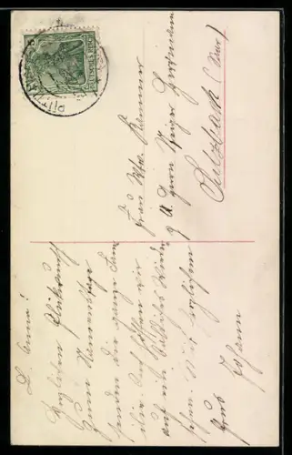 Foto-AK RPH Nr. 3161/5: Zwei Kinder mit einem Korb voller Rosen