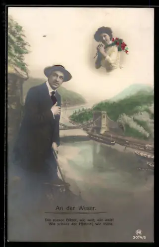 Foto-AK RPH Nr. 3074 /6: Die süssen Bilder, wie weit, wie weit! ...