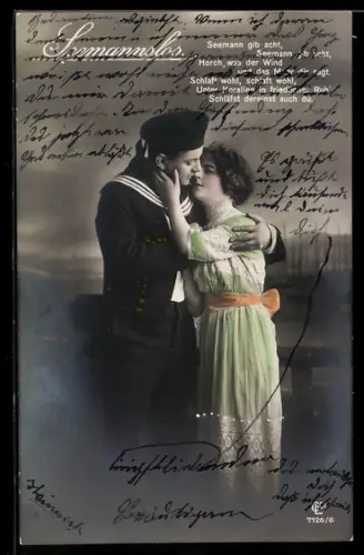 AK Matrose mit seiner Liebsten, Seemannslos