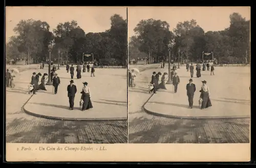 Stereo-AK Paris, Un coin des Champs-Elysées