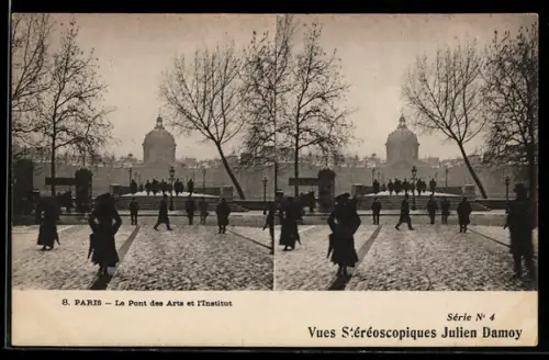 Stereo-AK Paris, Le Pont des Arts et l`Institut