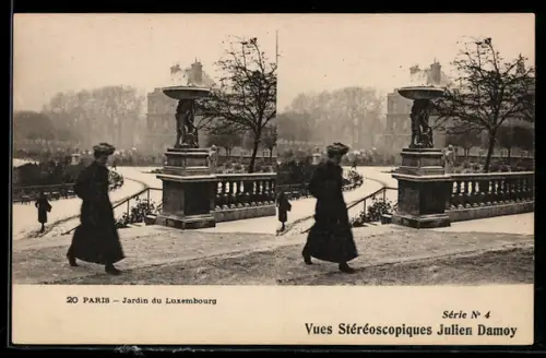 Stereo-AK Paris, Jardin du Luxembourg