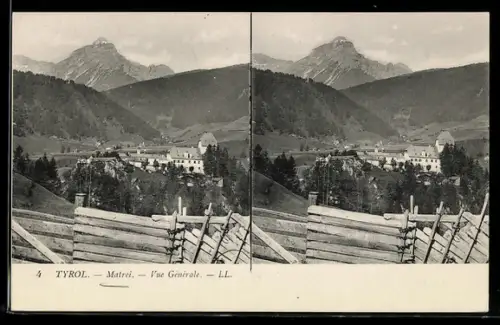 AK Matrei in Tirol, Generalansicht, Blick auf den Berg dahinter