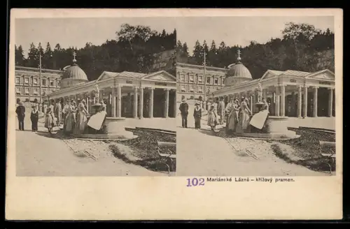 Stereo-AK Mariánské Lázne, Krizovy pramen