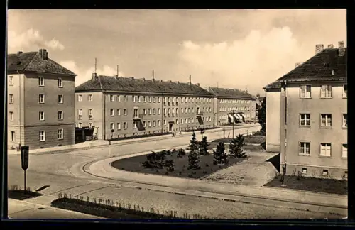 AK Guben, Häuser in der Helmut-Just-Strasse