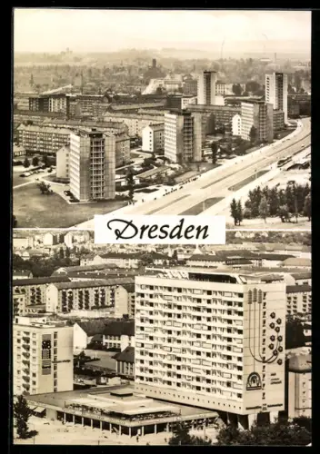 AK Dresden, Ortsansichten aus der Vogelschau