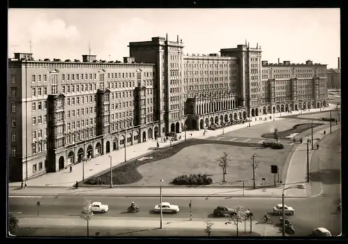 AK Leipzig, Vogelschau auf die Ringbebauung