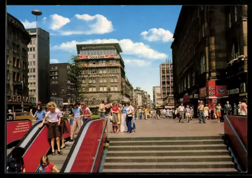 AK Essen, Partie am Kettwiger Tor mit Passanten