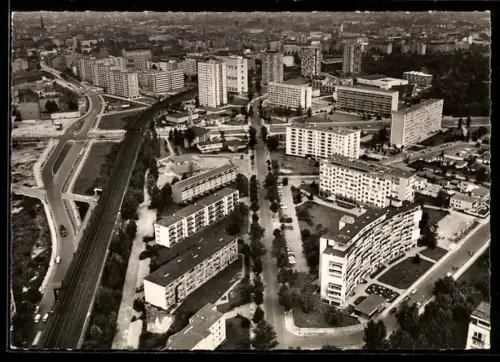 Foto-AK Berlin, Hansaviertel, Luftbild