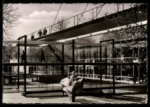 AK Brüssel, Weltausstellung 1958, Pavillon Deutschland