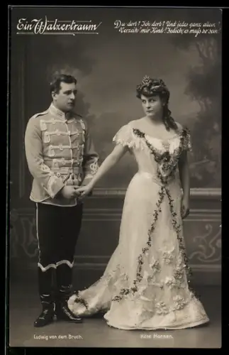 AK Ein Walzertraum, Du dort? Ich dort!..., Operettendarsteller_In