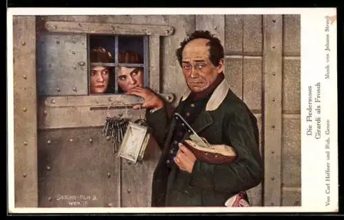 AK Schauspieler Girardi als Frosch in Die Fledermaus