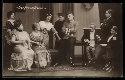 AK Der Frauenfresser, Gruppenszene, Residenz-Theater Wien