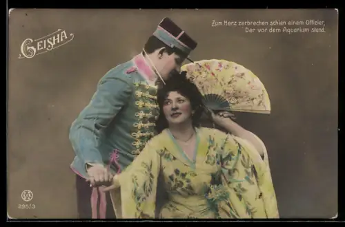 AK Geisha, Zum Herz zerbrechen..., Offizier und Geisha