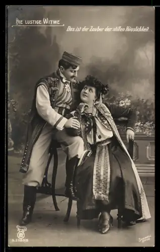 AK Operette Die lustige Witwe, Das ist der Zauber...