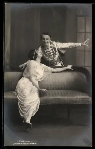 AK Schauspieler Starek und Nästlberger in der Operette Polenblut