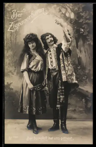 AK Aus der Operette Der Zigeunerbaron