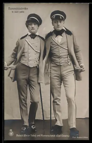 AK Bummelstudenten, In dulci jubilo, Mit Oscar Sabo und Carl Clewing, Operette