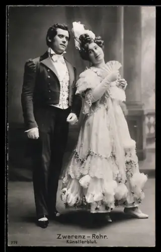 AK Operette Künstlerblut mit Zwerenz und Rohr