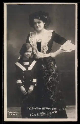 AK Operette Der Skandal mit Fräulein Peller und Kl. Wokaun