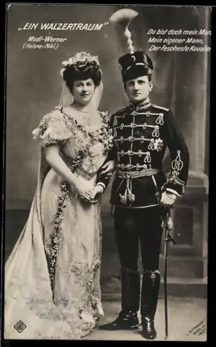 AK Operette Ein Walzertraum, Modl-Wener, Helene-Niki, Paar