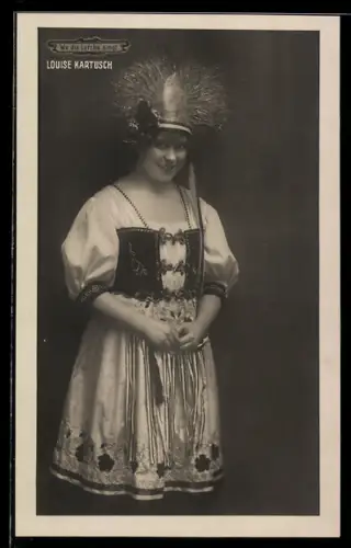 AK Schauspielerin Louise Kartousch in Wo die Lerche singt