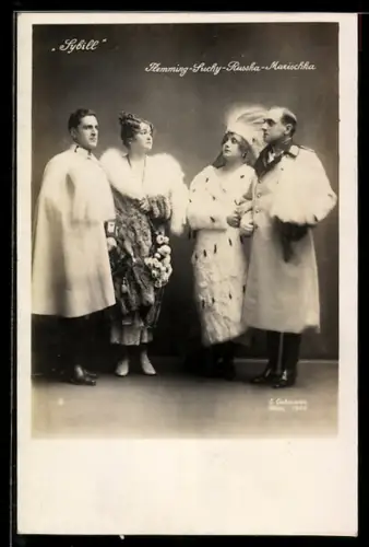 AK Operette Sybill, Femming, Suchy, Russka und Marischka