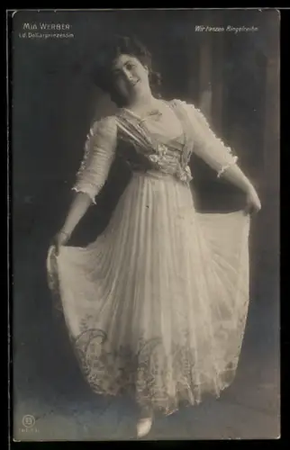 AK Operette Dollarprinzessin, Mia Weber in der Titelrolle