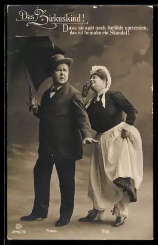 AK Das Zirkuskind, Frank und Sigl in ihren Rollen