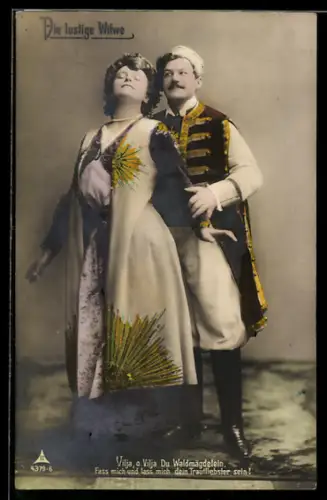 AK Operette Die lustige Witwe, Vilja, o Vilja..., Szenenbild