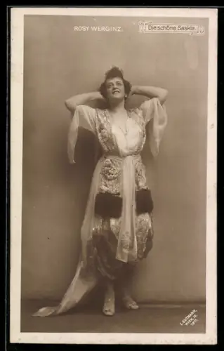AK Operette Die schöne Saskia, Rosy Werginz
