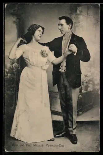AK Fritzl und Paul Sternau, Operetten-Duo