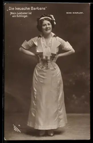 AK Schauspielerin Mimi Marlow in Die keusche Barbara