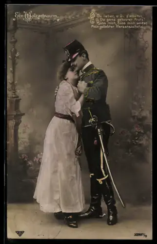 AK Operette Ein Walzertraum, Husar tanzt mit seiner Liebsten