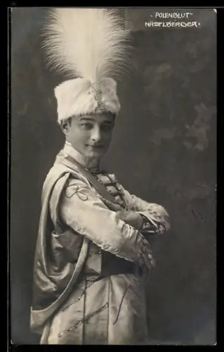 AK Operette Polenblut, Nästlberger in höfischer Kleidung