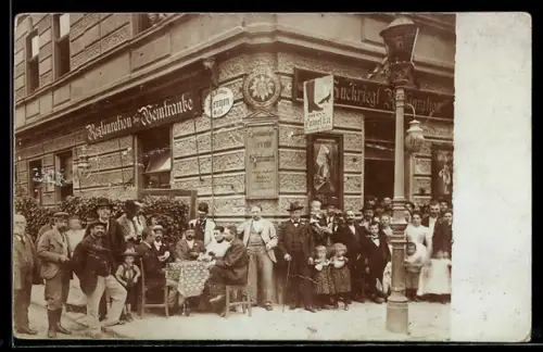 AK Wien, Kenyongasse Ecke Seidengasse 44, Restaurant zur Weintraube