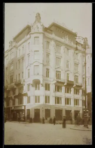 Foto-AK Wien, Wäschehaus Ignatz Weiss, Hoher Markt 7