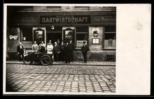 Foto-AK Wien, Gasthaus Zur Stadt Paris, Bes. Marie Klein, Siebensterngasse 48
