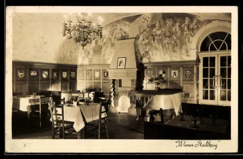 AK Wien, Saal im Wiener Stadtkrug, 