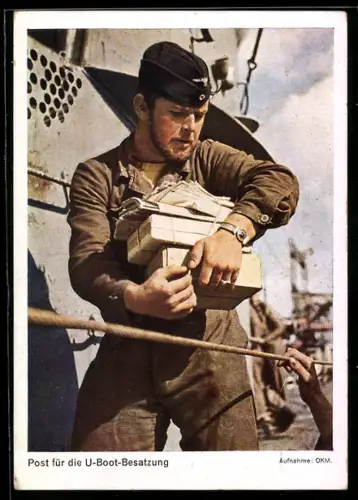 AK Post für die Besatzung eines U-Bootes