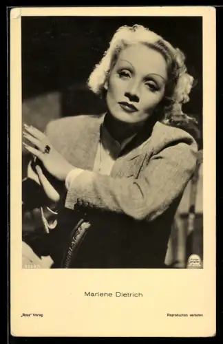 AK Portrait Schauspielerin Marlene Dietrich